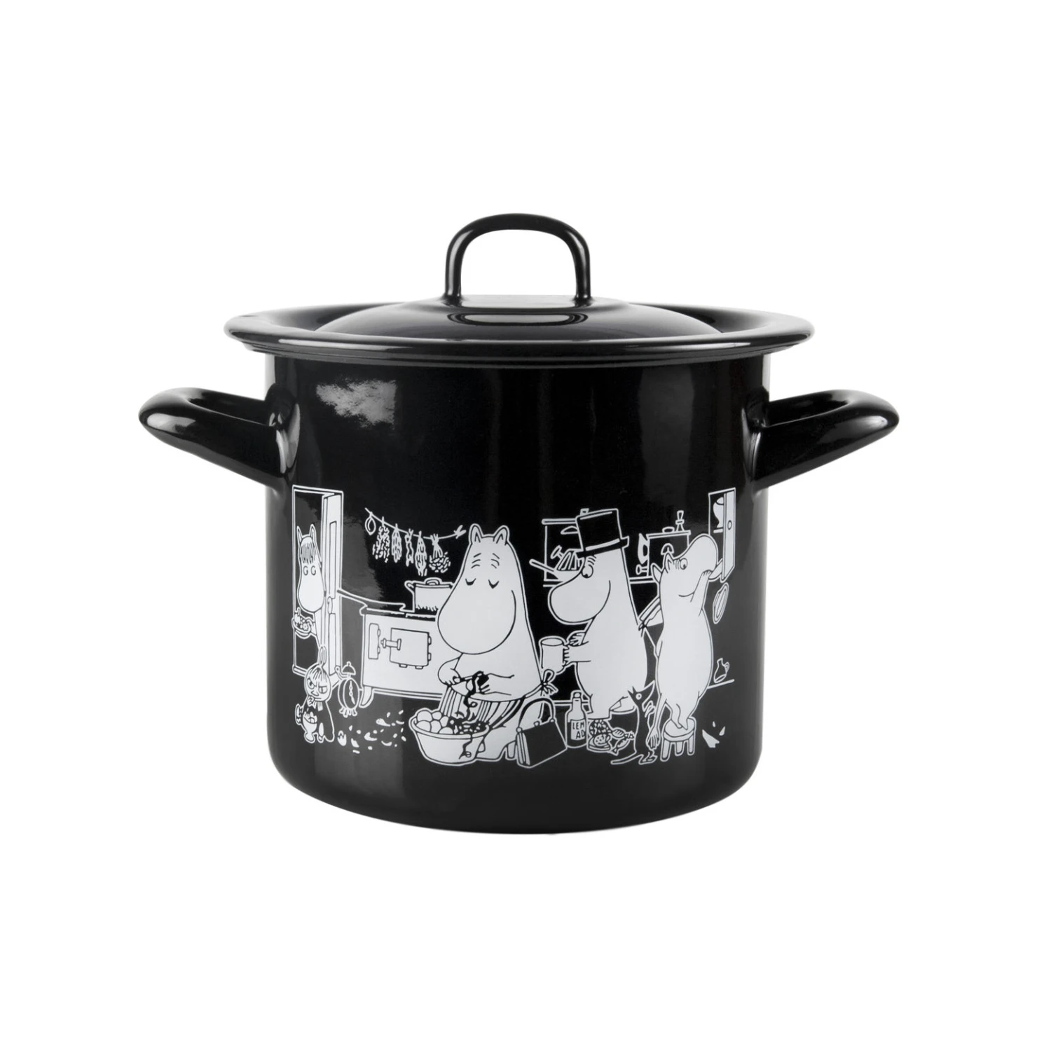 Muurla Moomin Emaille Braadpan Met Deksel 3 Muurla Moomin Emaille Braadpan Met Deksel