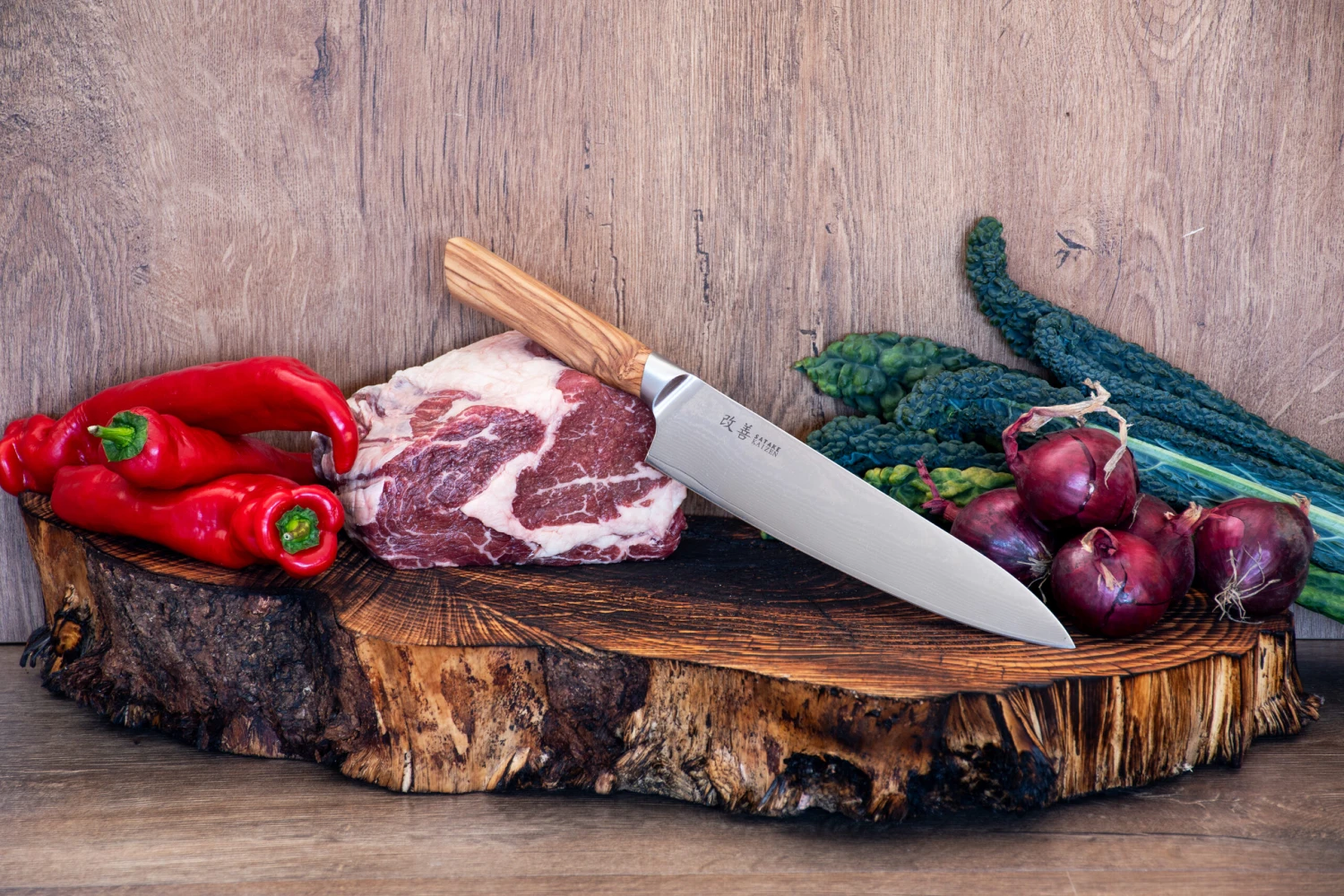 Satake Kaizen Gyuto Koksmes 4 Satake Kaizen Gyuto Koksmes - Afbeelding 2